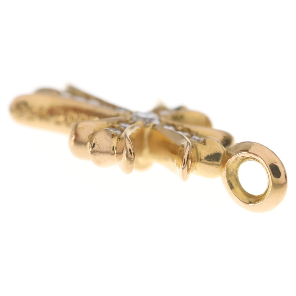 CHROME HEARTS(クロムハーツ) 22K TNY CRSF P/DIA タイニーファットクロス PAVEダイヤ ペンダントトップ ゴールドBCA033