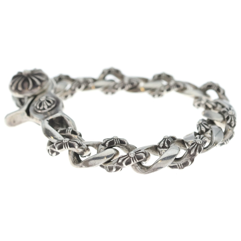 CHROME HEARTS(クロムハーツ) FNCY CHN LNK ファンシーリンククリップブレスレット 15リンク シルバー BCA145