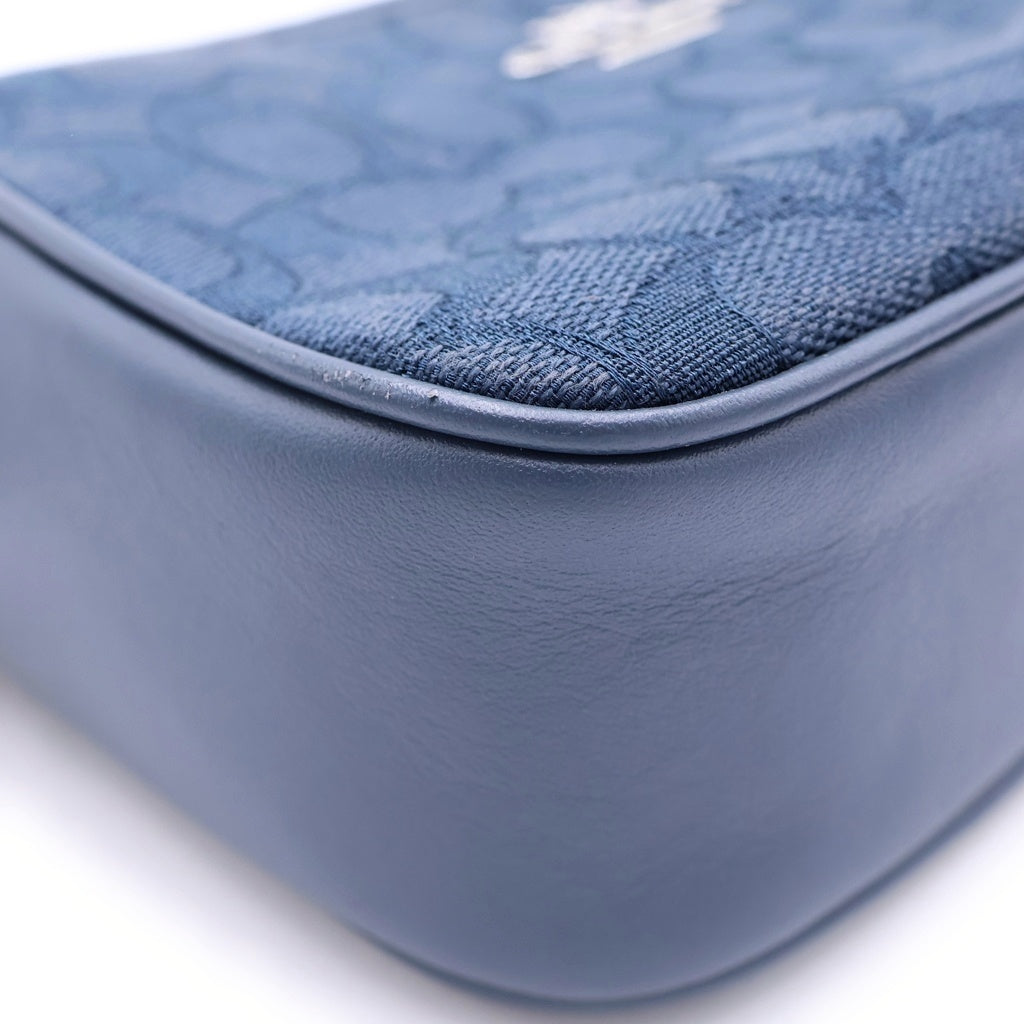COACH(コーチ) ミニ ジェイミー カメラ バッグ シグネチャー ジャカード CT861 ショルダーバック インディゴ レディース