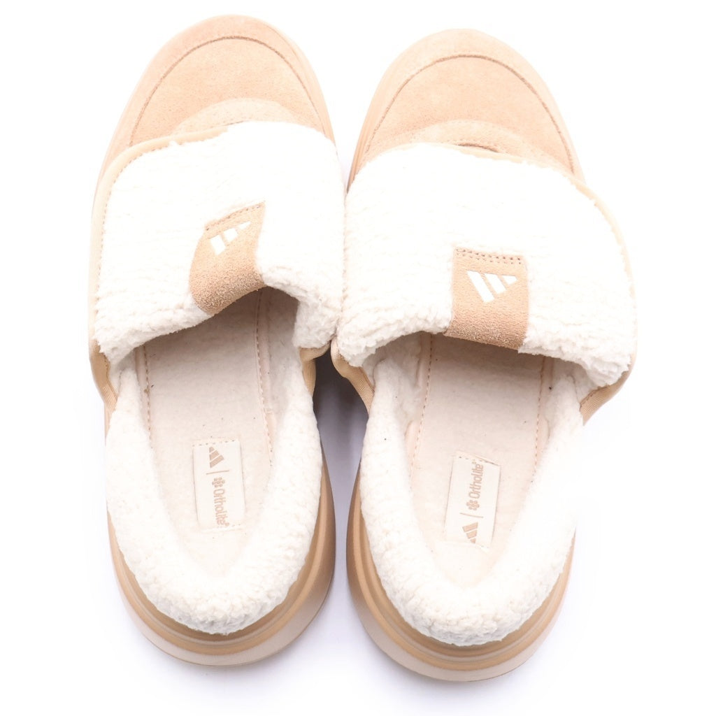 adidas(アディダス) GRAND COURT MULE グランドコートミュール JS4998 ボア サンダル 25.5cm/US8.5 ベージュ レディース