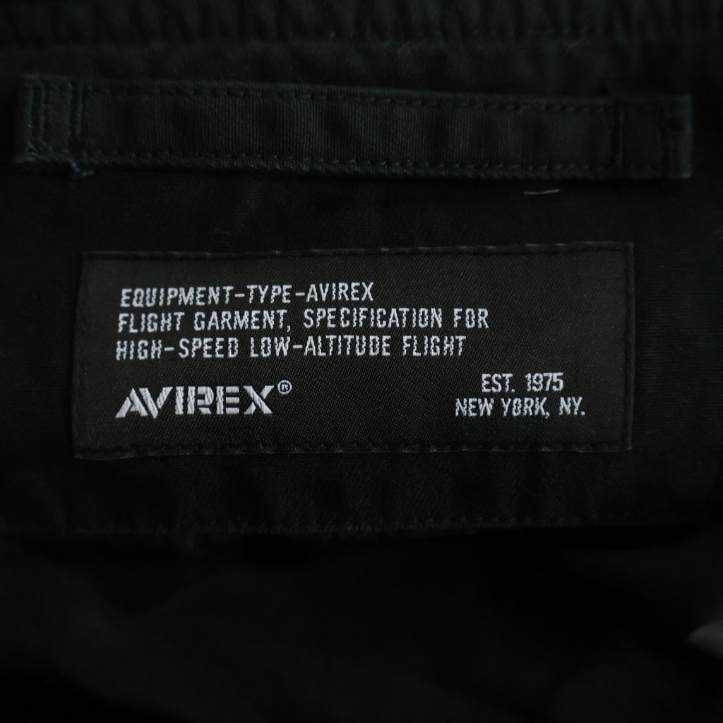 AVIREX(アヴィレックス) COTTON LIGHT MA-1 U.S.COAST GUARD コーストガード 刺繍 フライトジャケット ブラック