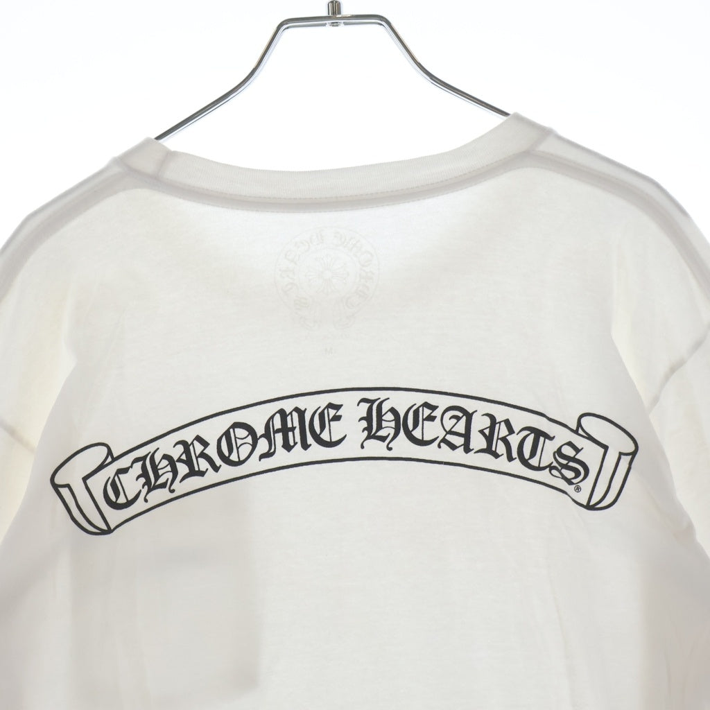 CHROME HEARTS(クロムハーツ) MLTCOL CEM CRS LS マルチカラーセメタリークロスプリント長袖カットソー ホワイト