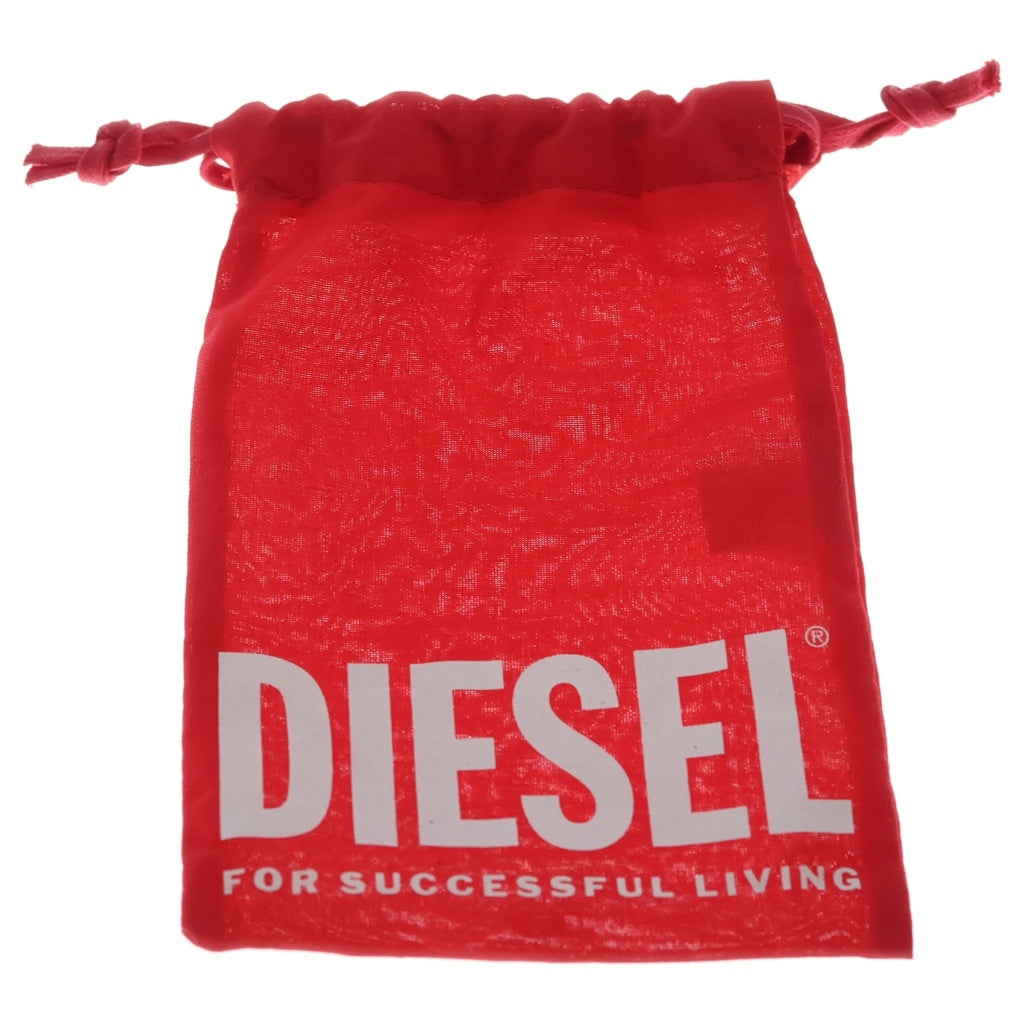 DIESEL(ディーゼル) CHAIN-D M Layered chain charm ハート ロゴチェーンチャーム シルバー