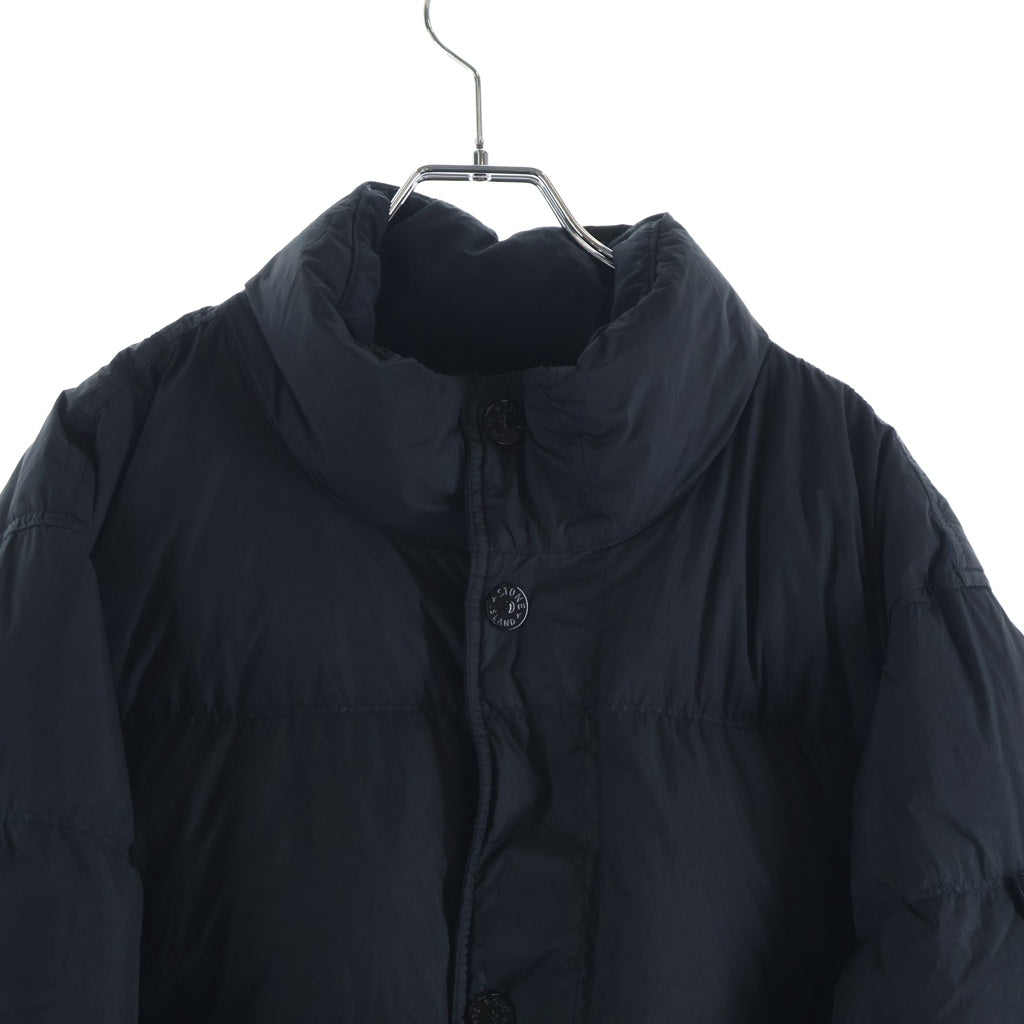 STONE ISLAND(ストーンアイランド) 25AW ロゴパッチ ジップアップ ダウンジャケット ブラック K2S154100010 S0A23