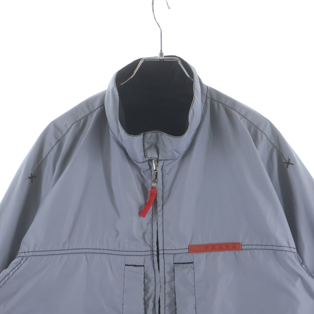 PRADA SPORT(プラダ スポーツ) 00s Reversible nylon jacket リバーシブル ナイロンジャケット SGV558 グレー/ブラック