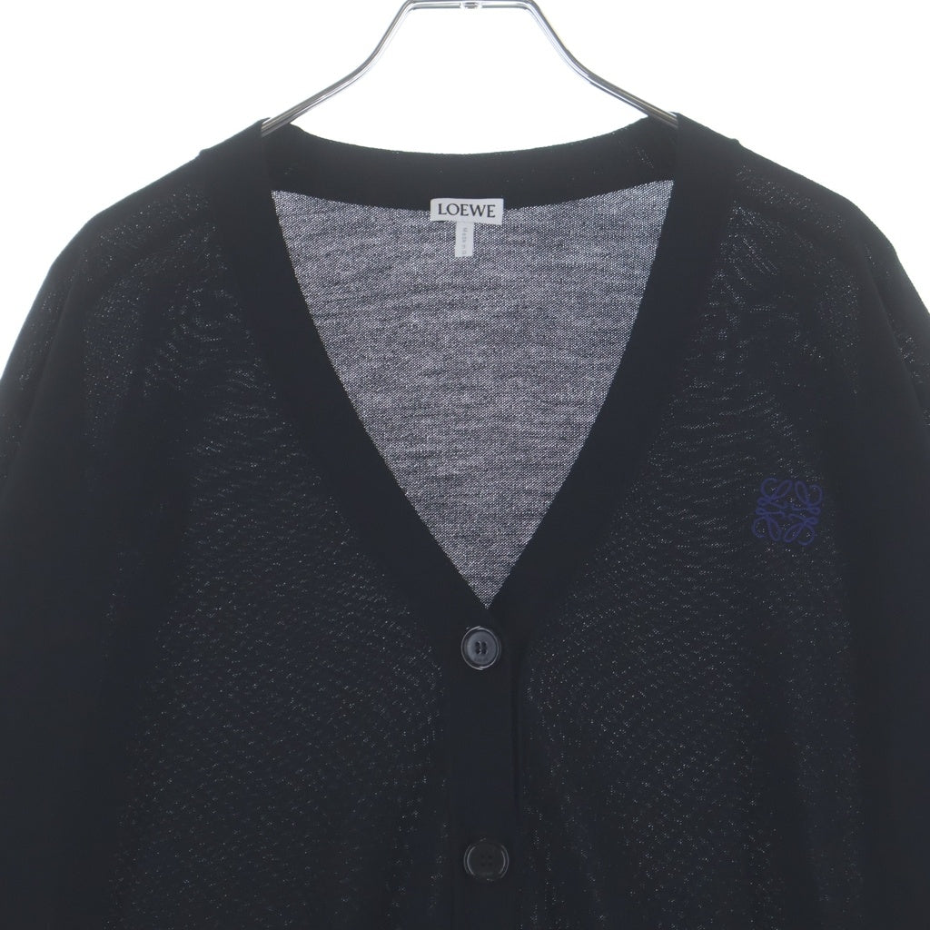 LOEWE(ロエベ) アナグラム刺繍 ニットカーディガン 1726509 ブラック レディース