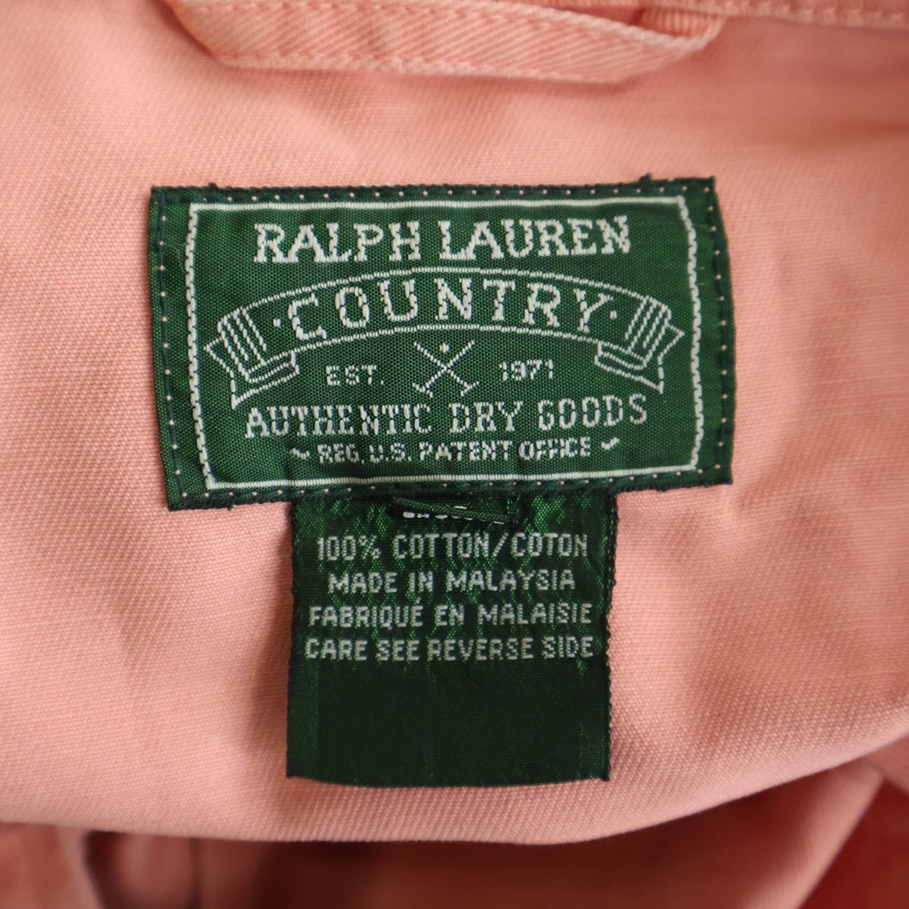 POLO RALPH LAUREN(ポロラルフローレン) VINTAGE 90s 3B ツイル コットン テーラードジャケット 袖カフス ピンク
