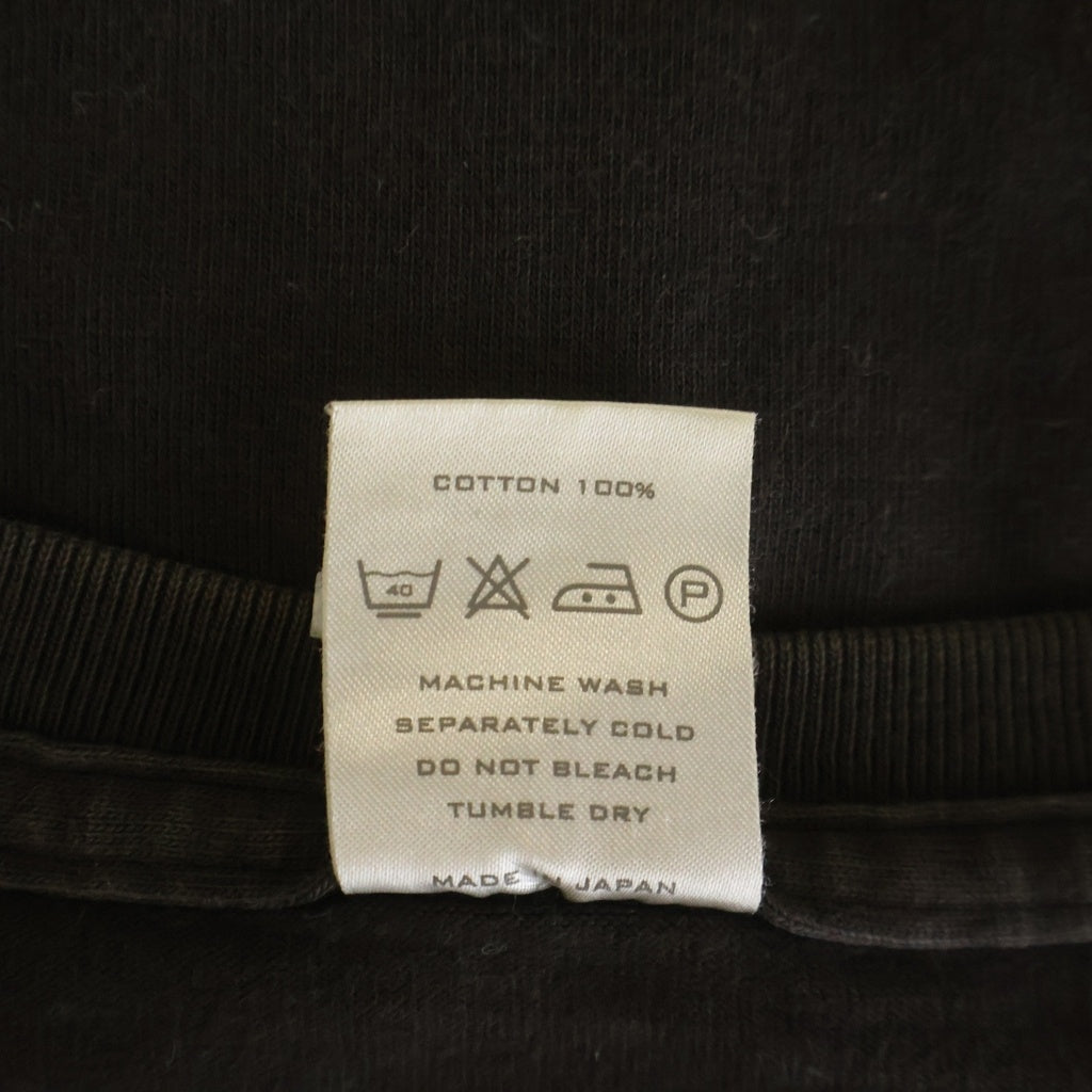 NUMBER (N)INE(ナンバーナイン) 01SS タイム期 ドクロ ダメージ加工 クルーネックTシャツ ブラック