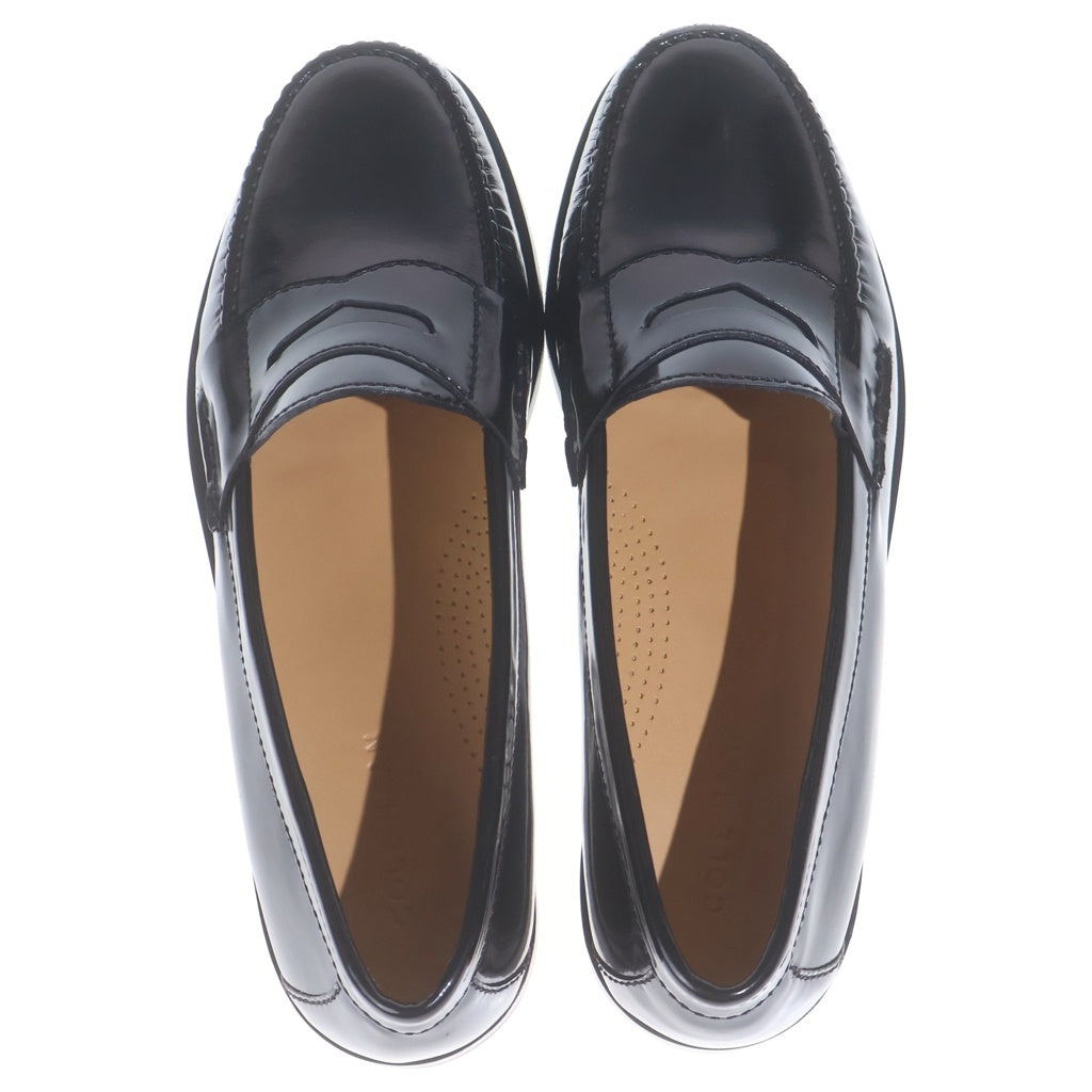 COLE HAAN(コール ハーン) PINCH PENNY ピンチ ペニー コイン ガラスレザー 03503 26.5cm/US9D コインローファー ブラック