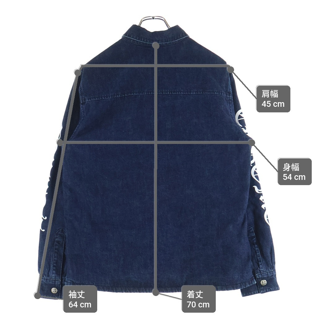CHROME HEARTS(クロムハーツ) WORK'N SHIRT GARAGE WASH DENIM JACKET ウォーキン シャツ ガレージ ウォッシュ デニムジャケット インディゴ