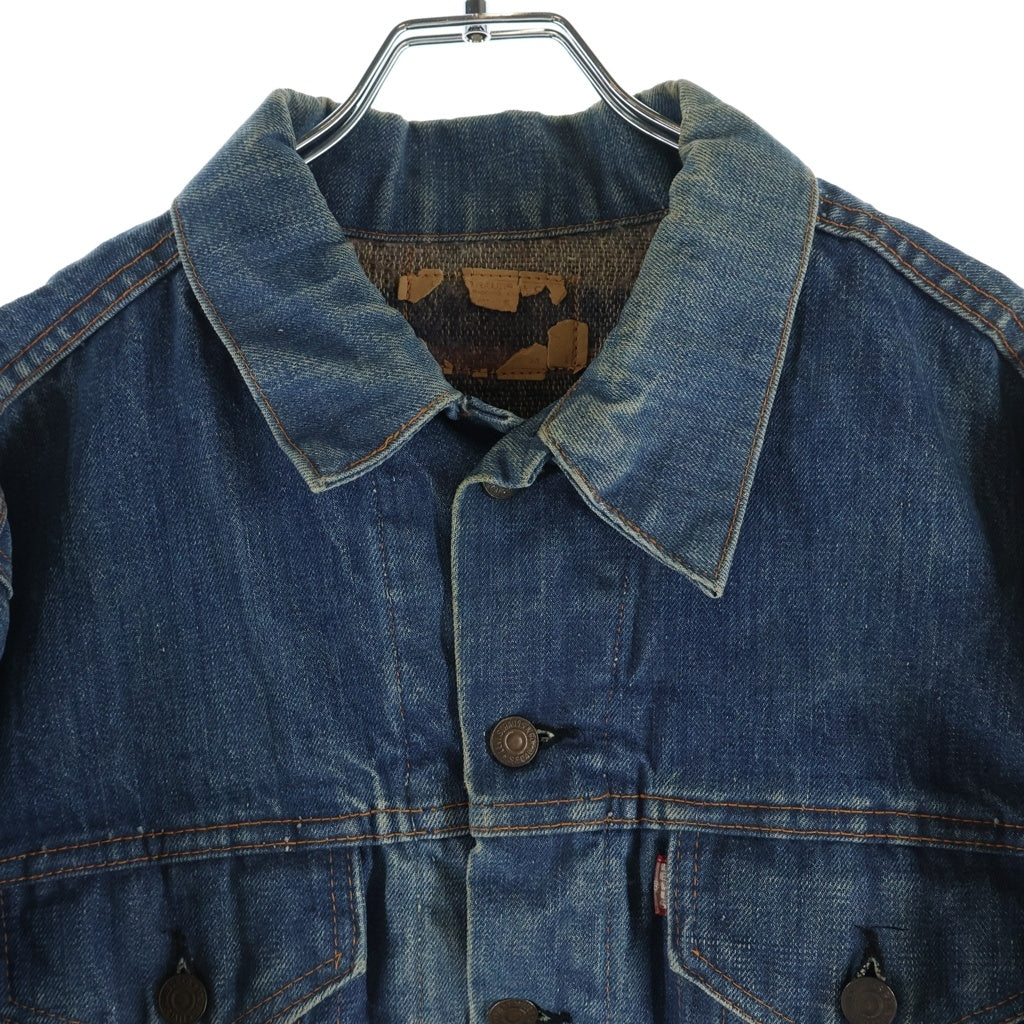 Levi's(リーバイス) VINTAGE 60s-70s BIGE 不V 70505-0317 4th 横縞 ブランケット Gジャン インディゴ