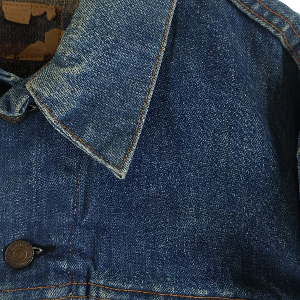 Levi's(リーバイス) VINTAGE 60s-70s BIGE 不V 70505-0317 4th 横縞 ブランケット Gジャン インディゴ