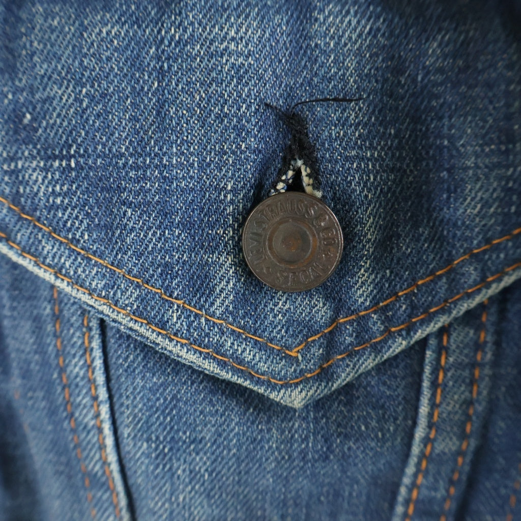 Levi's(リーバイス) VINTAGE 60s-70s BIGE 不V 70505-0317 4th 横縞 ブランケット Gジャン インディゴ