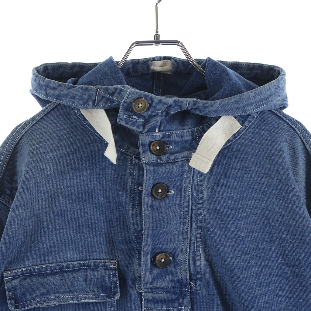 POLO RALPH LAUREN(ポロラルフローレン) VINTAGE 90s-00s ガンナーズスモック プルオーバー インディゴ