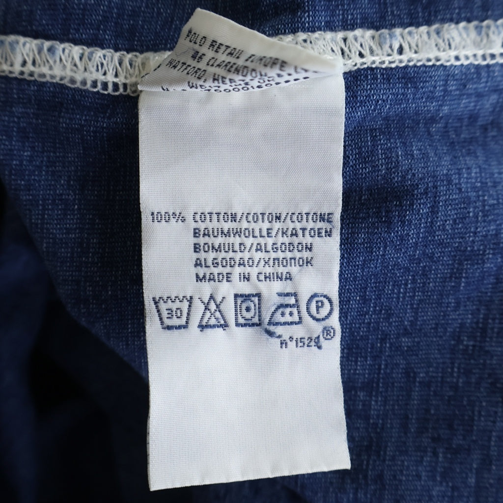 POLO RALPH LAUREN(ポロラルフローレン) VINTAGE 90s-00s ガンナーズスモック プルオーバー インディゴ