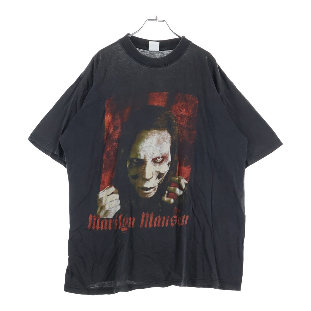 VINTAGE(ヴィンテージ) 90s Marilyn Manson APE OF GOD EURO ユーロ マリリンマンソン クルーネックTシャツ ブラック