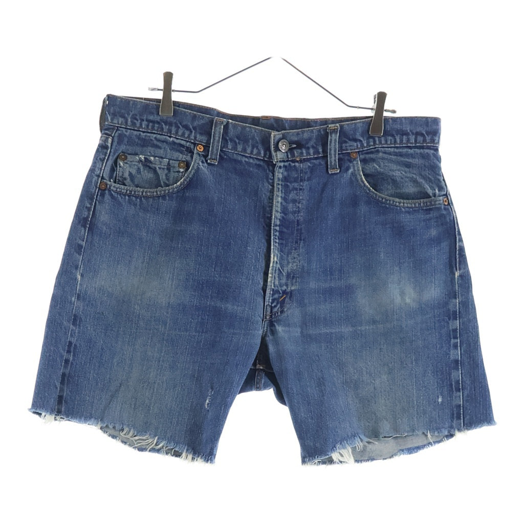 Levi's(リーバイス) VINTAGE 70s 66前期 ポケット裏シングル カットオフ ショートデニム インディゴ