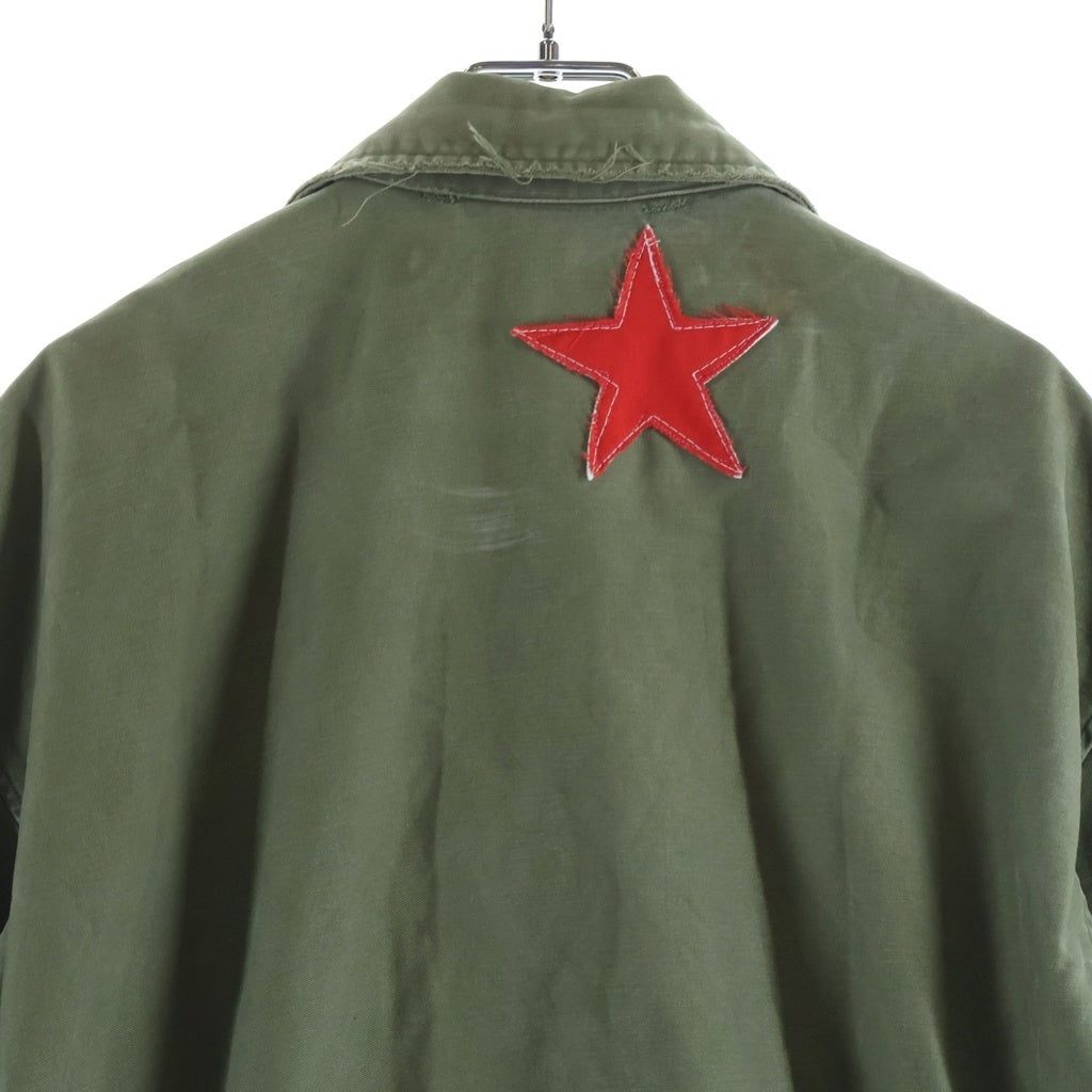 MILITARY(ミリタリー) VINTAGE 50s M-51 アルミジップ カスタム スター ピースマーク ミリタリージャケット カーキ