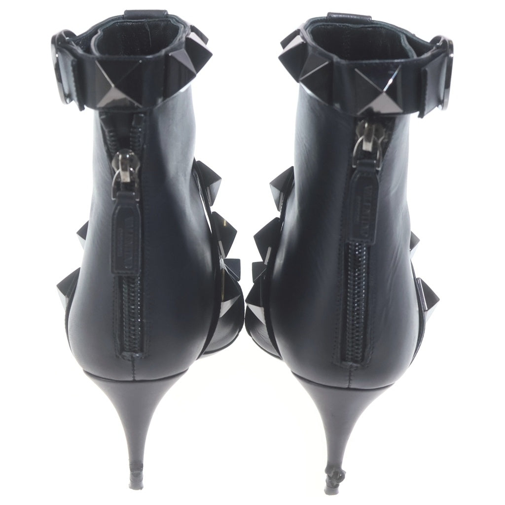 VALENTINO(ヴァレンティノ) Roman Studs ローマン スタッズ ハイヒール ブーツ ブラック レディース