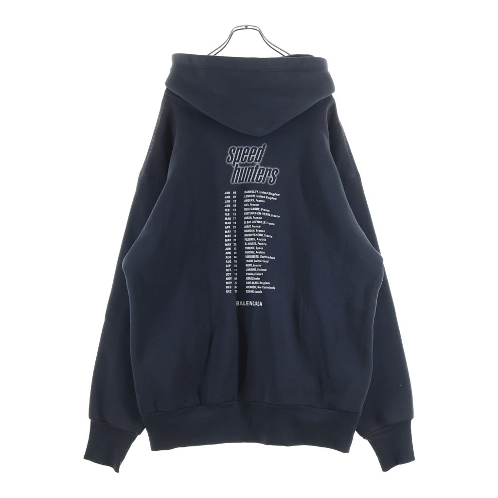 BALENCIAGA(バレンシアガ) 19AW Speed Hunters Hoodie 541873 TCV37 スピードハンターズ プルオーバースウェットパーカー フーディー ブラック