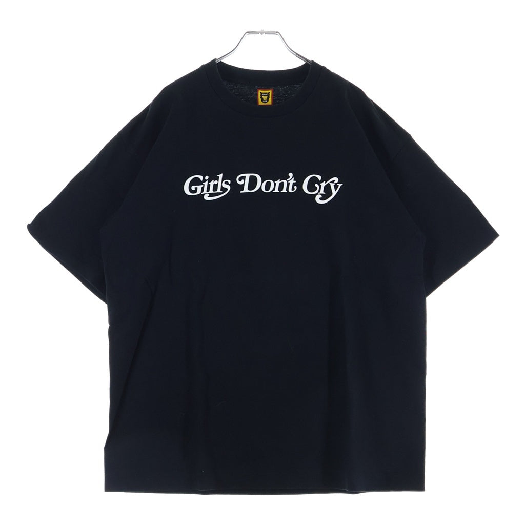HUMAN MADE(ヒューマンメイド) ×Girls Don't Cry Logo T-Shirt ロゴプリント クルーネック半袖Tシャツカットソー ブラック