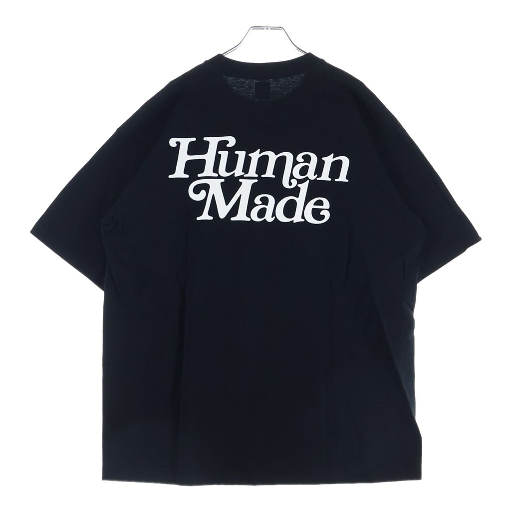 HUMAN MADE(ヒューマンメイド) ×Girls Don't Cry Logo T-Shirt ロゴプリント クルーネック半袖Tシャツカットソー ブラック