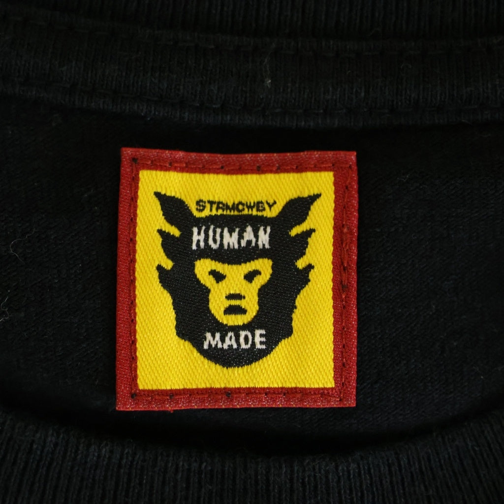 HUMAN MADE(ヒューマンメイド) ×Girls Don't Cry Logo T-Shirt ロゴプリント クルーネック半袖Tシャツカットソー ブラック
