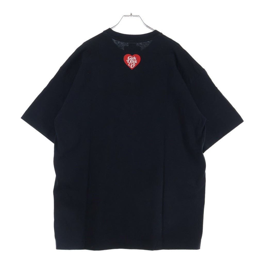 HUMAN MADE(ヒューマンメイド) 22SS ×UNDERCOVER VERDY LAST ORGY 2 ロゴプリント クルーネック半袖Tシャツカットソー ブラック