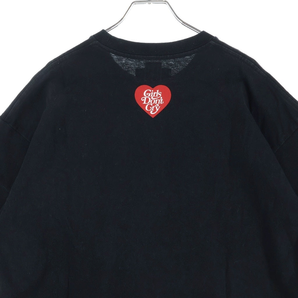 HUMAN MADE(ヒューマンメイド) 22SS ×UNDERCOVER VERDY LAST ORGY 2 ロゴプリント クルーネック半袖Tシャツカットソー ブラック
