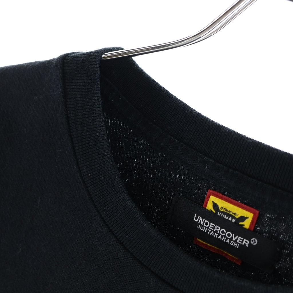 HUMAN MADE(ヒューマンメイド) 22SS ×UNDERCOVER VERDY LAST ORGY 2 ロゴプリント クルーネック半袖Tシャツカットソー ブラック