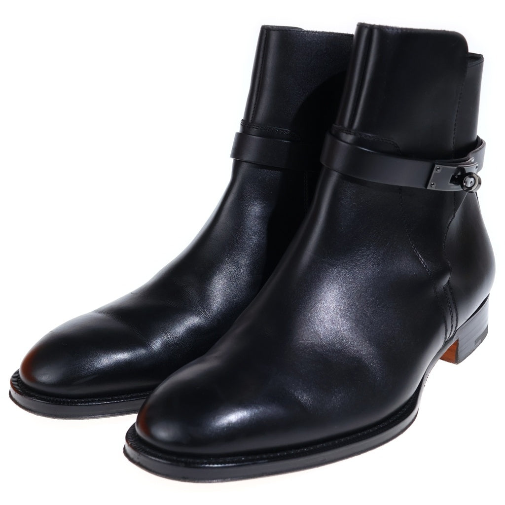HERMES(エルメス) ジェフ ケリーブラックバックル ショートブーツ ブラック H222979Z