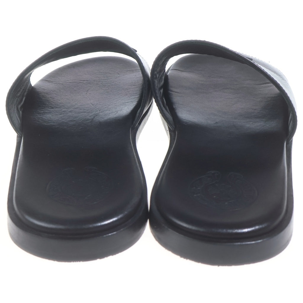 CHROME HEARTS(クロムハーツ) CH SLIDE LEATHER CHプラスパッチレザーサンダル ブラック