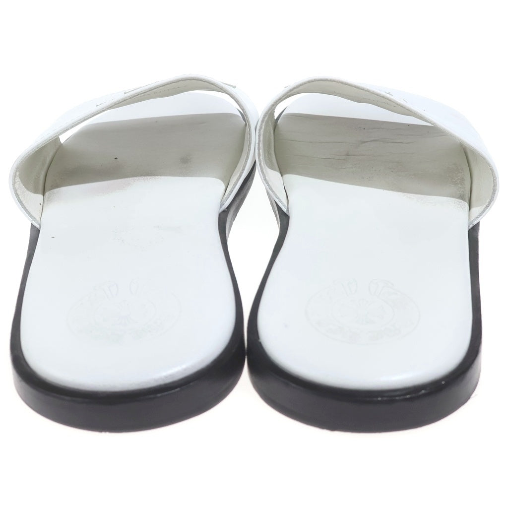 CHROME HEARTS(クロムハーツ) CH SLIDE LEATHER CHプラスパッチレザーサンダル ホワイト