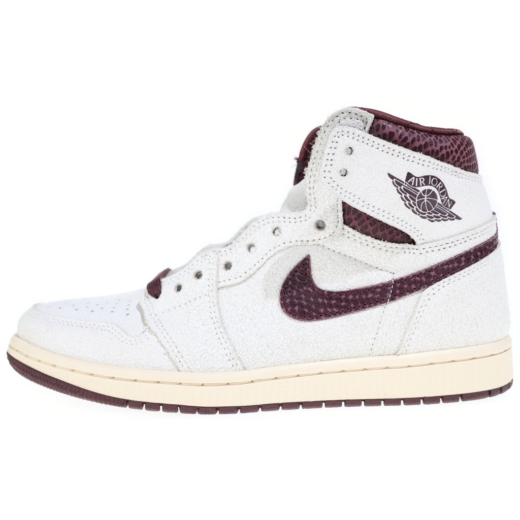 NIKE(ナイキ) ×A MA MANIERE AIR JORDAN 1 RETRO HIGH OG SP SAIL AND BURGUNDY DO7097-100 アママニエール エアジョーダン1 レトロ ハイカットスニーカー US8/26cm