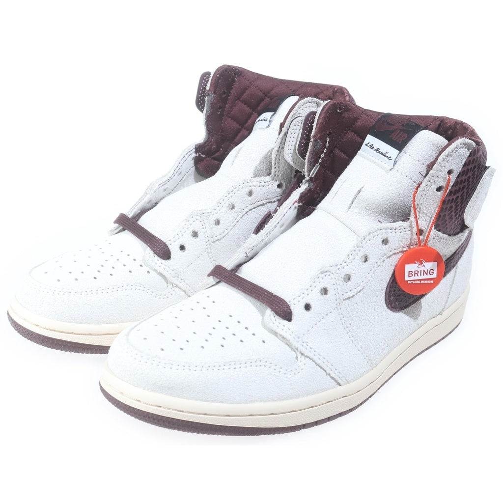 NIKE(ナイキ) ×A MA MANIERE AIR JORDAN 1 RETRO HIGH OG SP SAIL AND BURGUNDY DO7097-100 アママニエール エアジョーダン1 レトロ ハイカットスニーカー US8/26cm