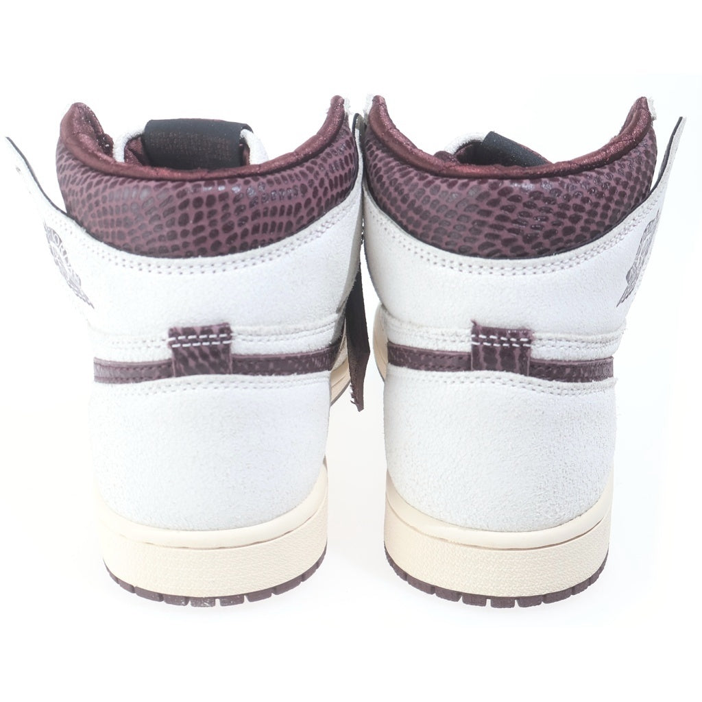 NIKE(ナイキ) ×A MA MANIERE AIR JORDAN 1 RETRO HIGH OG SP SAIL AND BURGUNDY DO7097-100 アママニエール エアジョーダン1 レトロ ハイカットスニーカー US8/26cm
