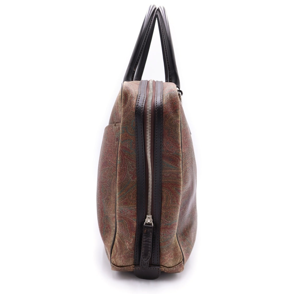 ETRO(エトロ) Paisley Briefcase ペイズリー ビジネスバッグ 2WAY 総柄 ブラウン