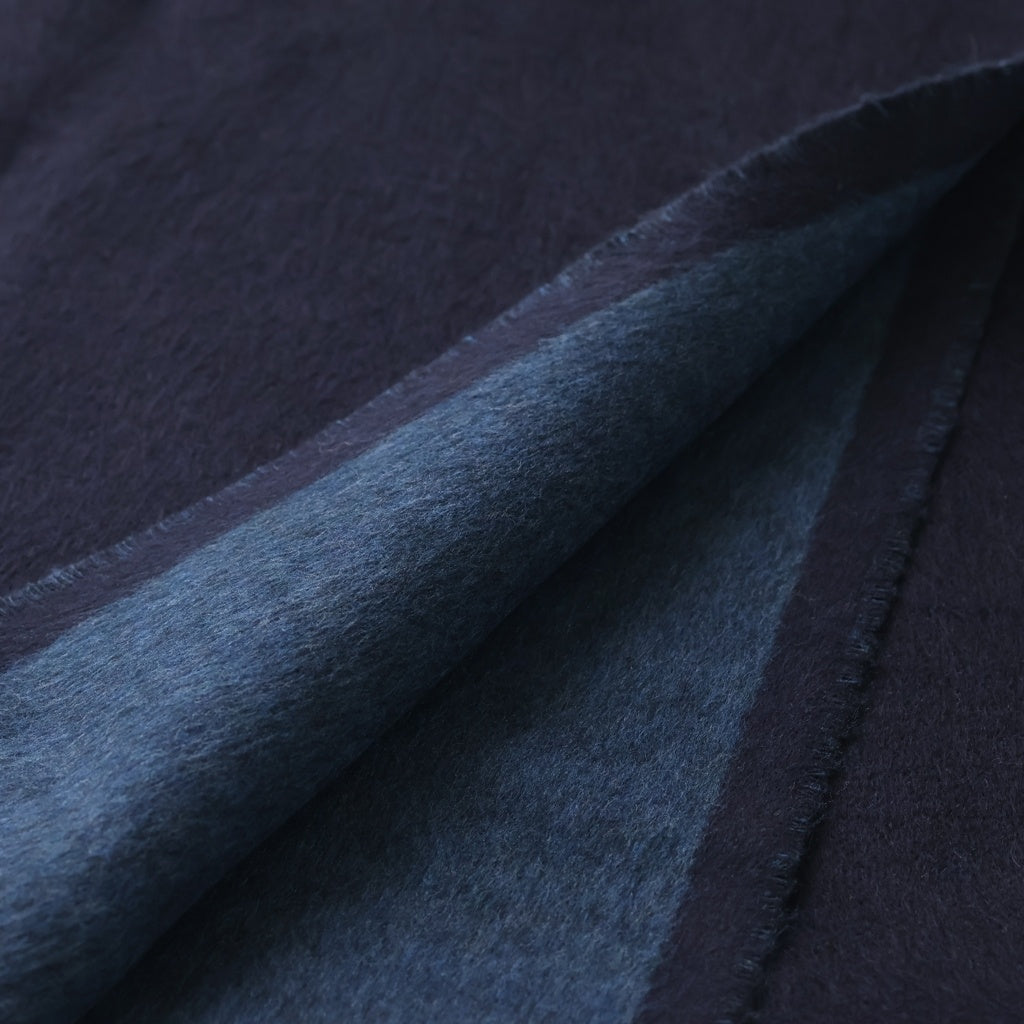 Salvatore Ferragamo(サルヴァトーレ フェラガモ) Silk Stole シルクストール ロゴ刺繍 525501 643211 ネイビー