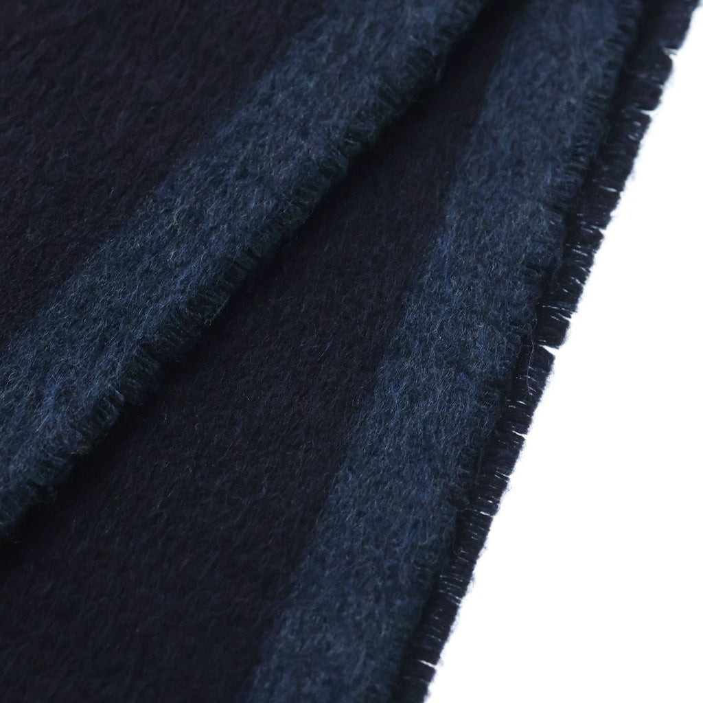 Salvatore Ferragamo(サルヴァトーレ フェラガモ) Silk Stole シルクストール ロゴ刺繍 525501 643211 ネイビー