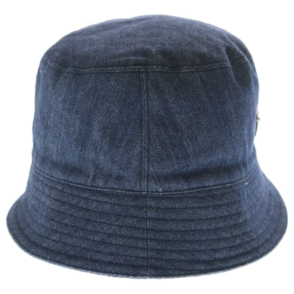 PRADA(プラダ) Denim Bucket Hat デニム ロゴプレート バケットハット P101 2021 8459 インディゴ