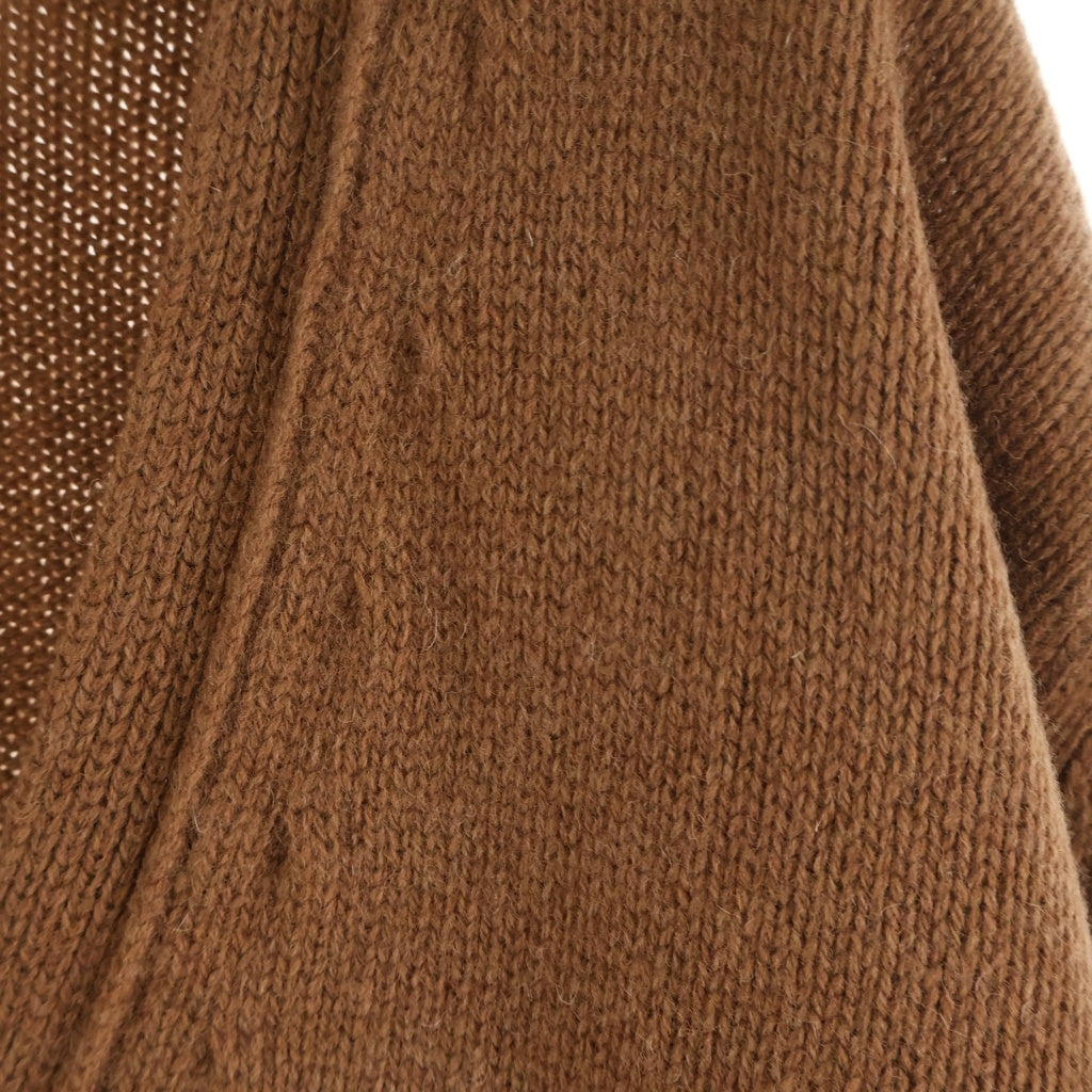 Maison Margiela(メゾンマルジェラ) 21AW ELBOW PATCH WOOL CARDIGAN エルボーパッチ ウール カーディガン S50GP0245 S17785 ブラウン