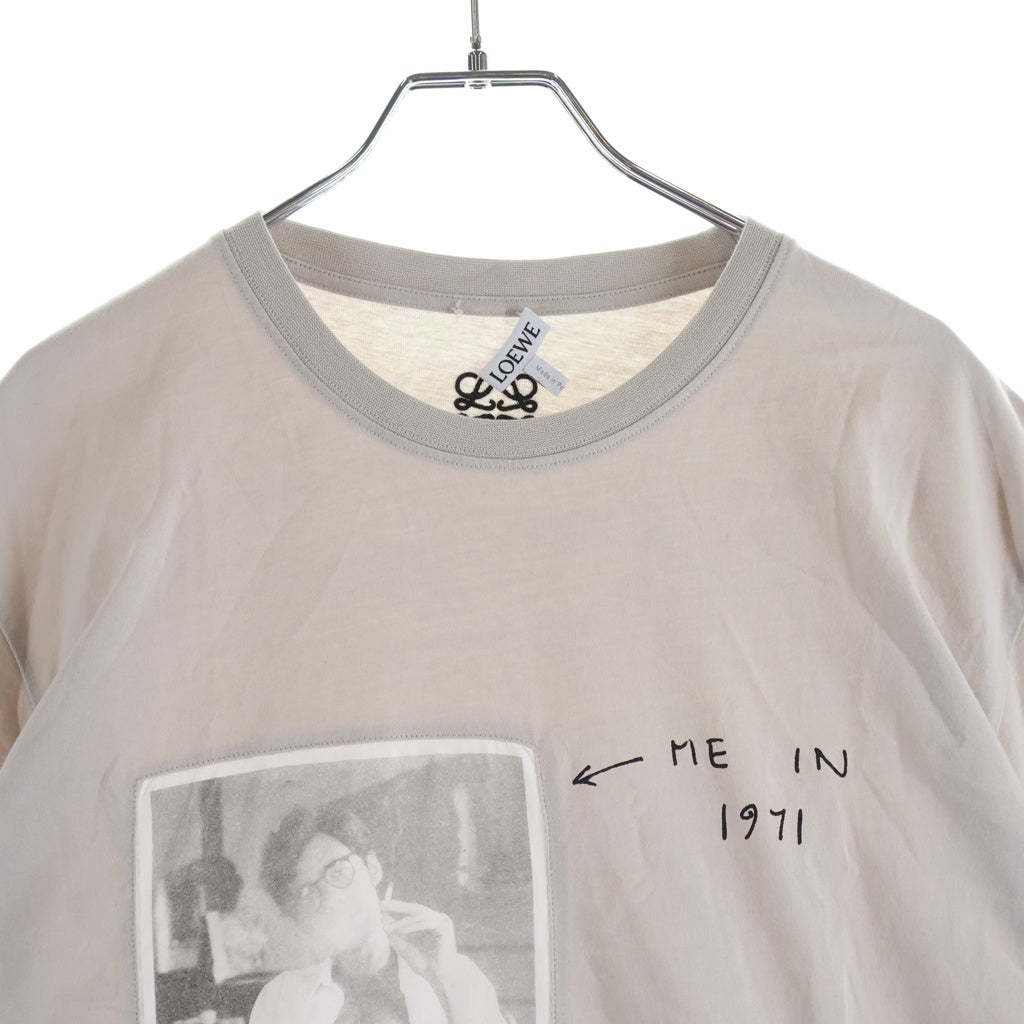 LOEWE(ロエベ) 21SS Anagram Portrait graphic T-shirt アナグラム ポートレート 半袖Tシャツ H526Y22J32 ベージュ
