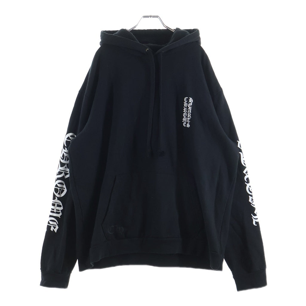CHROME HEARTS(クロムハーツ) Vertical Logo Hoodie バーティカルロゴ フーディパーカー ブラック