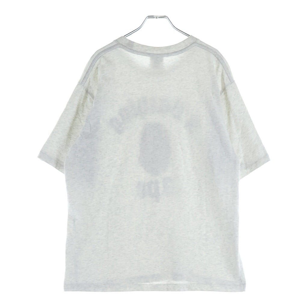 A BATHING APE(アベイシングエイプ) カレッジ フロントロゴ 001TEL801330M クルーネックTシャツ グレー
