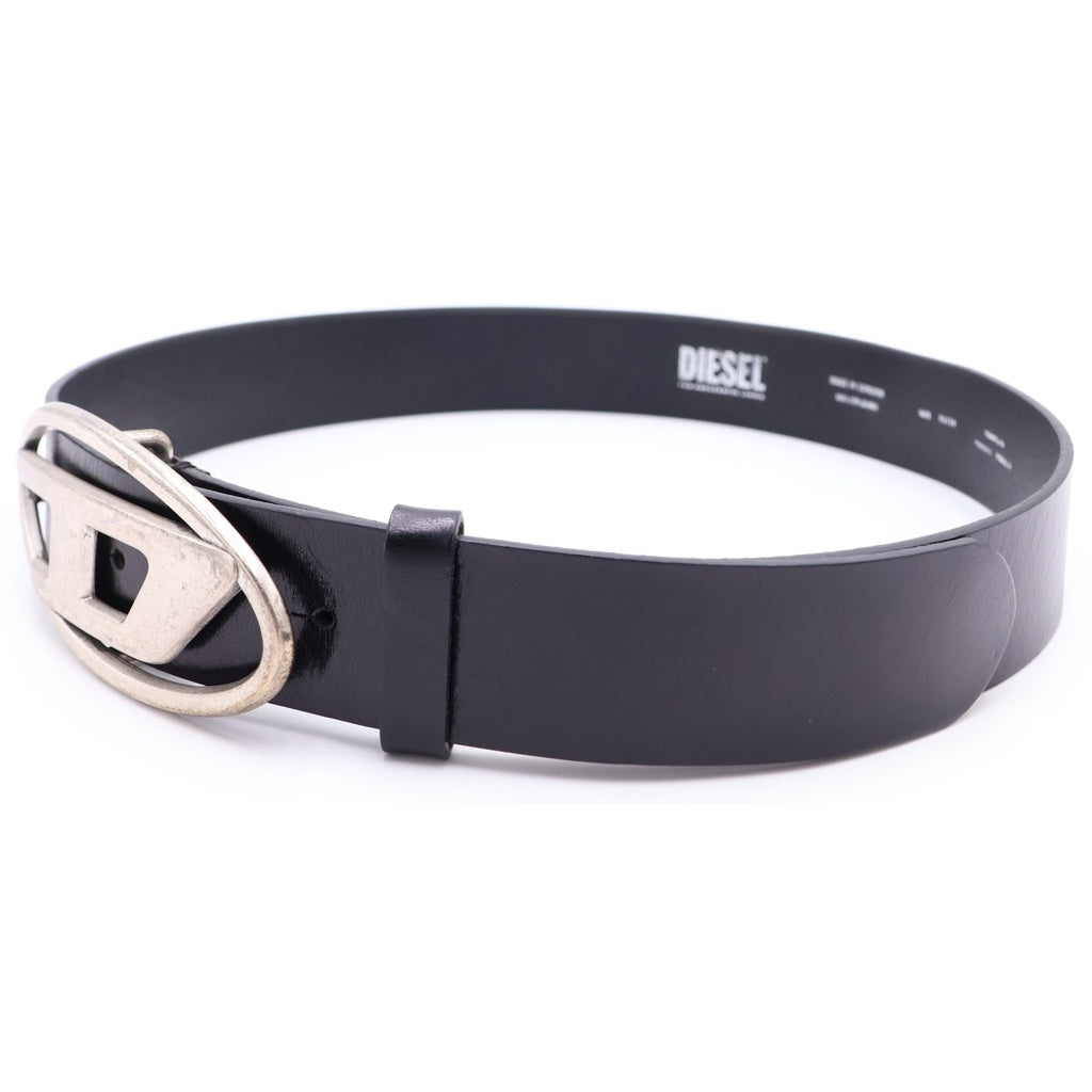 DIESEL(ディーゼル) B-1DR オーバルD ロゴバックル 85 ベルト X08516 ブラック