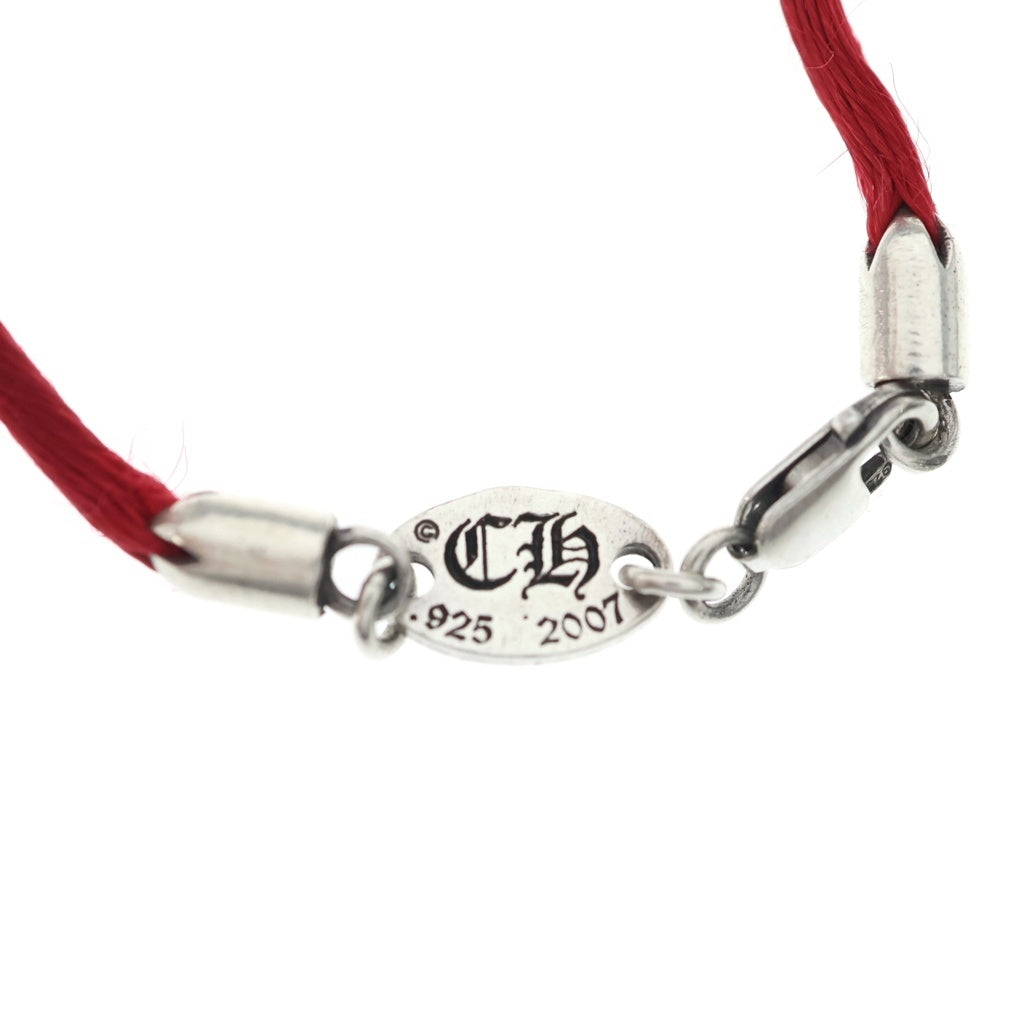 CHROME HEARTS(クロムハーツ) KZ CROSS KZクロス シルバー ブレスレット レッド
