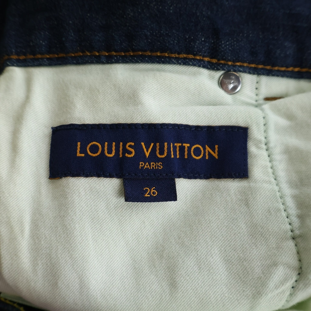 LOUIS VUITTON(ルイヴィトン) Slim stretch jeans スリムストレッチデニムパンツ HID70WDKN ネイビー レディース