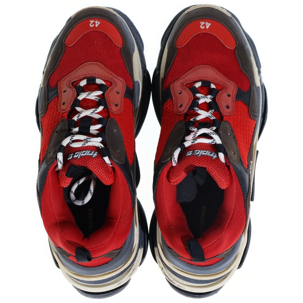 BALENCIAGA(バレンシアガ) TRIPLE-S トリプルエス ローカットスニーカー シューズ レッド 516440
