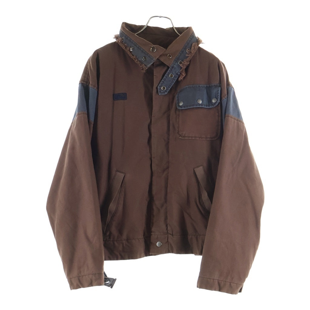 DIESEL ディーゼル 90s-00s デニム切替 ミリタリー フィールドジャケット ブラウン DIESEL(ディーゼル) 90s-00s デニム切替 ミリタリー フィールド