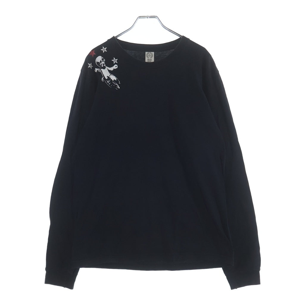 CHROME HEARTS(クロムハーツ) FOTI STAR フォティ スターバックレタリングプリント 長袖Tシャツカットソー ブラック